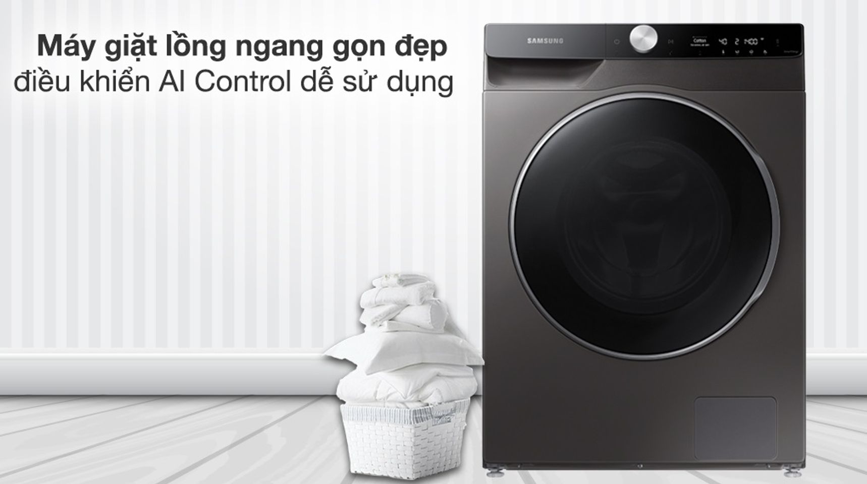 Máy giặt sấy Samsung WD12TP34DSX/SV