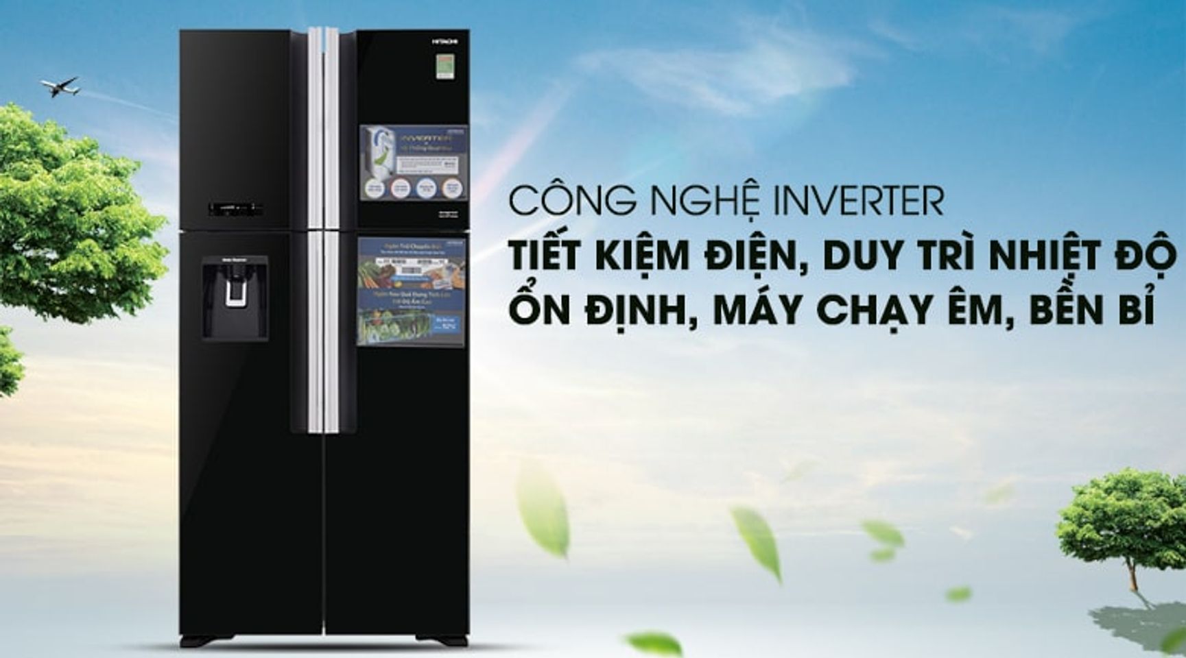 Tủ lạnh Hitachi Inverter 540 lít R-FW690PGV7 (GBK - Đen) Chính hãng 4