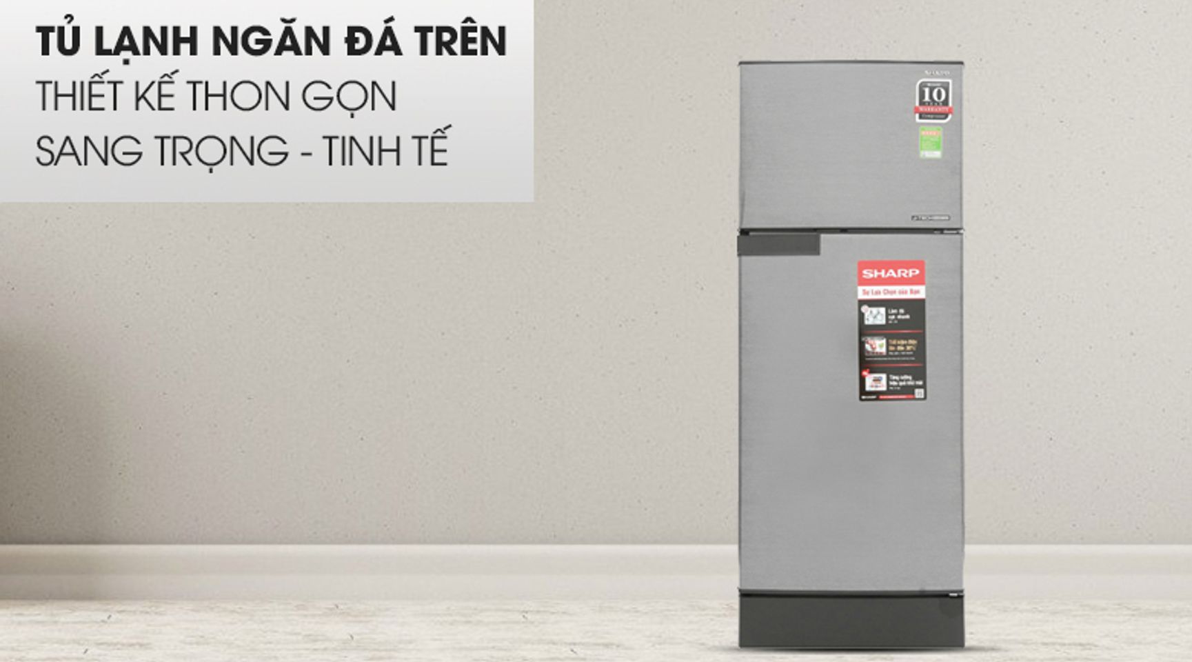 Tủ lạnh Sharp Inverter 165 lít SJ-X196E-DSS 2