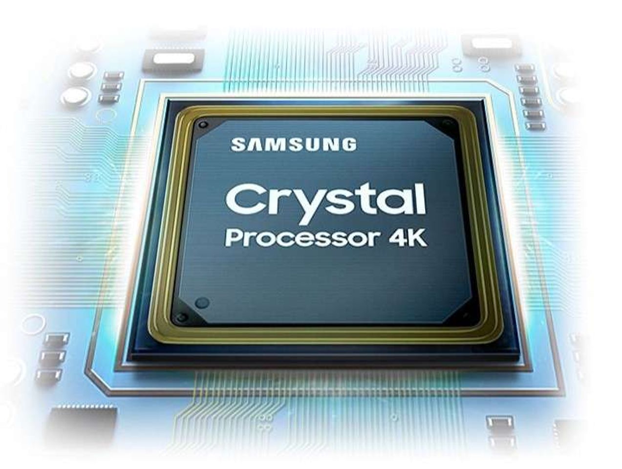 Smart Tivi Samsung 4K 43 inch UA43AU7000 - Bộ xử lý Crystal 4K