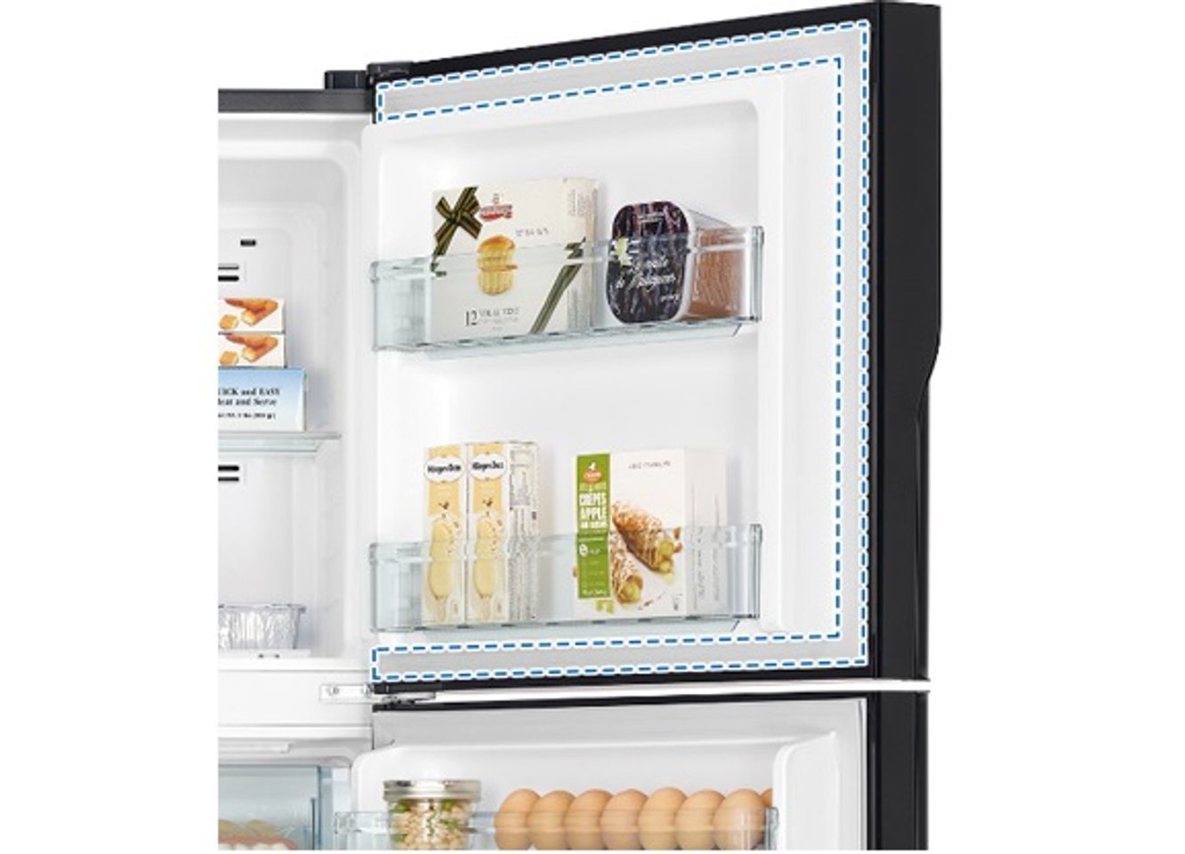 Tủ lạnh Hitachi cấp đông mềm - Đệm cửa chống mốc, khay thủy tinh chịu lực bền bỉ