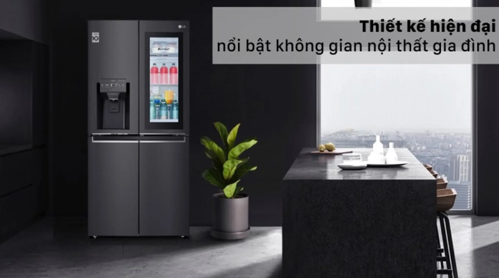 Tủ lạnh LG Inverter 496 lít GR-X22MB - Thiết kế cao cấp, hiện đại