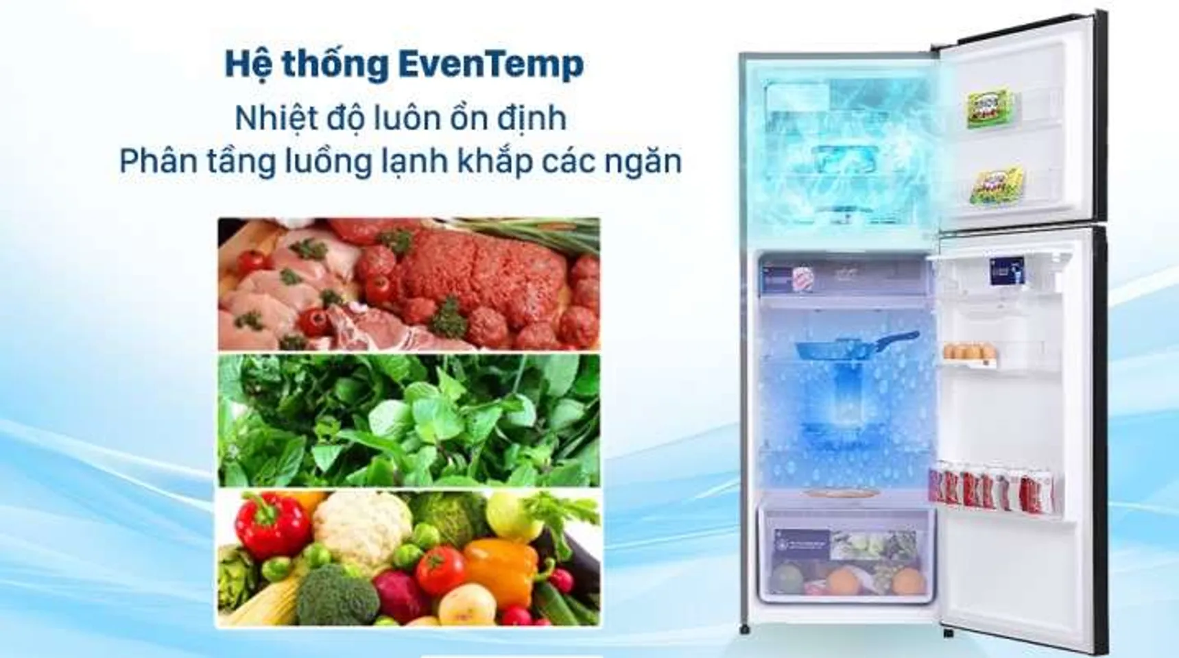 Tủ lạnh Electrolux Inverter 312 lít ETB3440K-H - Làm lạnh nhanh