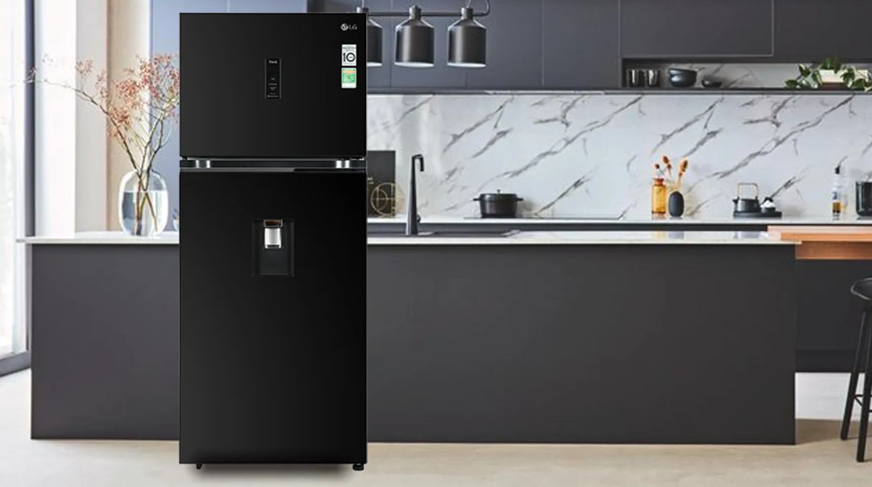 Tủ lạnh LG Inverter 374 lít GN-D372BLA - Thiết kế