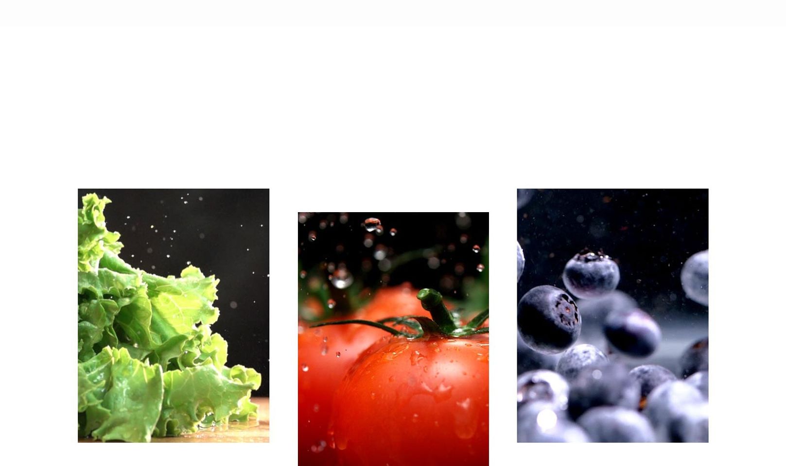 trái cây và rau xanh như rau diếp, cà chua và quả việt quất được bảo quản tươi ngon trong tủ lạnh.