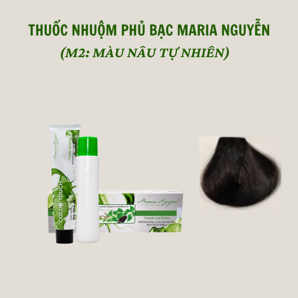 Kem nhuộm tóc phủ bạc Hà Thủ Ô Maria Nguyễn 3