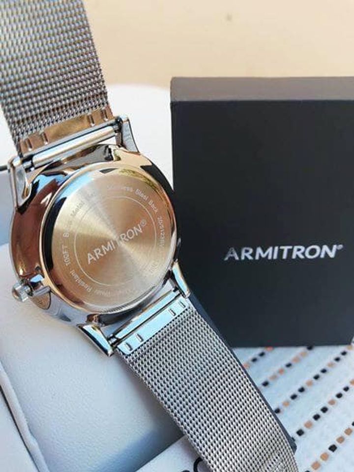 Đồng hồ Armitron 20 5123 NVSV cho nam dây kim loại case 39mm 4