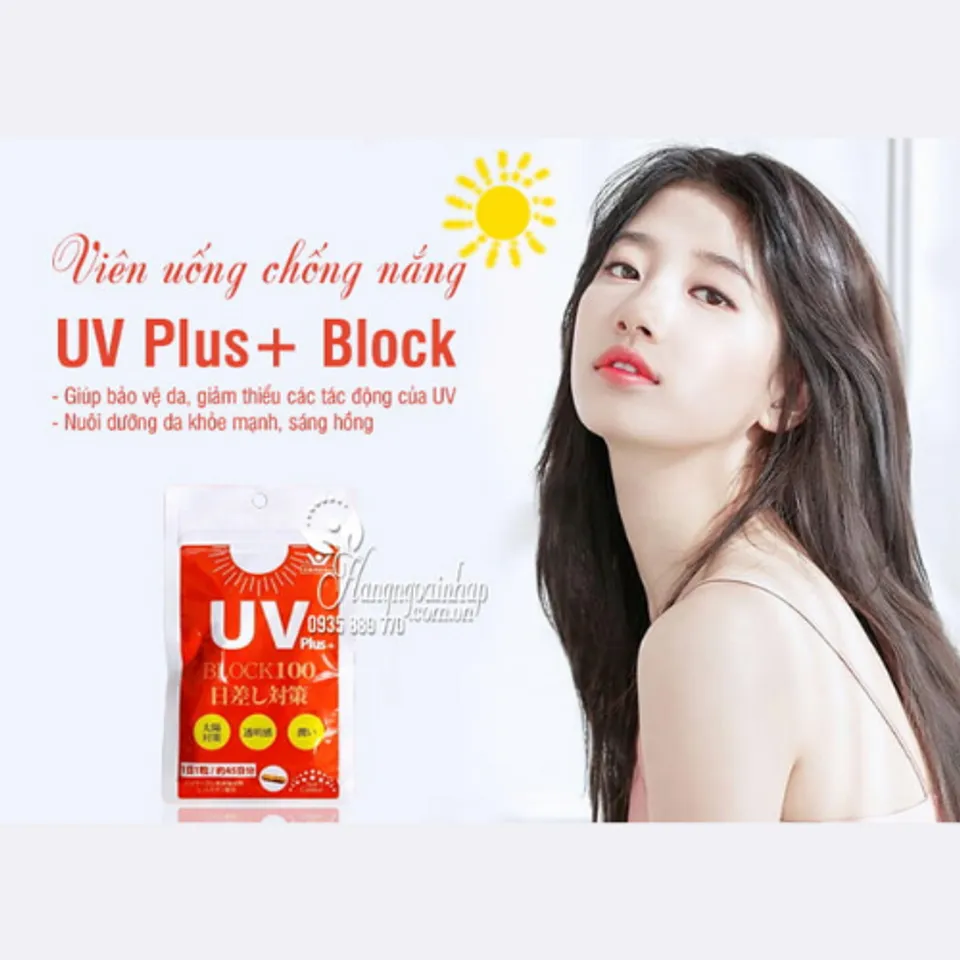 Viên Uống Chống Nắng UV Plus+ Block100 Nhật Bản 45 viên 2
