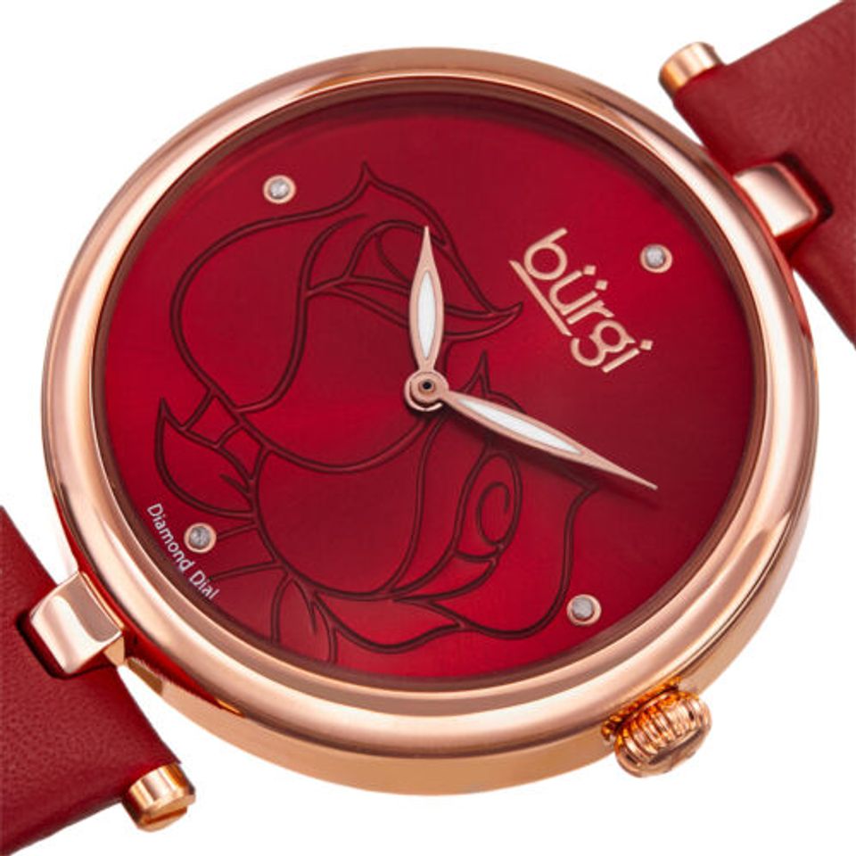 Đồng hồ Nữ Burgi Women's BUR151RD Rose Gold Quartz Watch 37mm 2