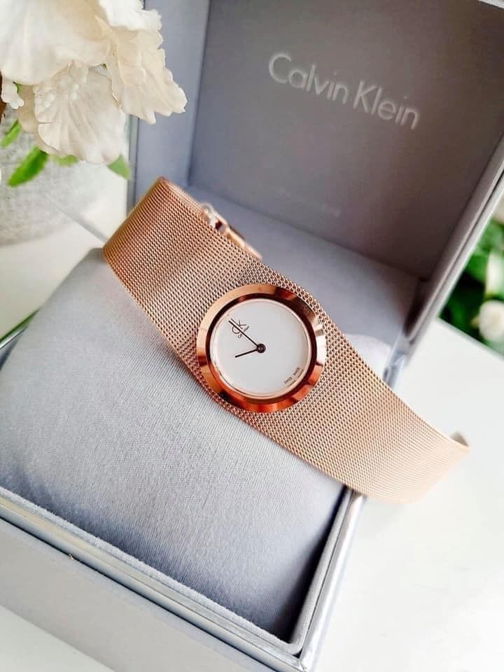 Đồng hồ nữ CK Calvin Klein K3T23626 màu Rose Gold dây Mesh 2