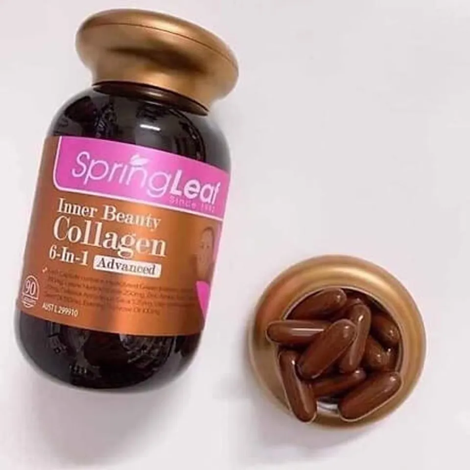 [Úc] Viên Uống Collagen SpringLeaf 6-in-1 hỗ trợ da, móng, tóc 1