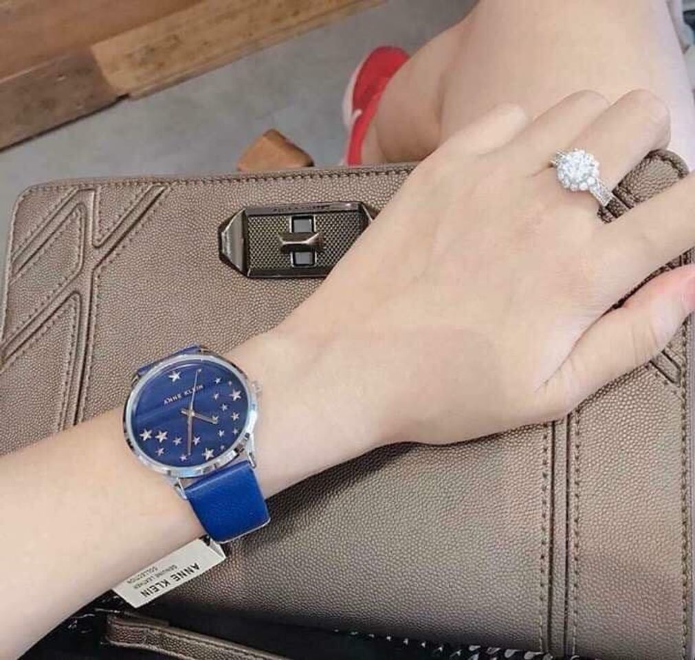 Đồng hồ nữ AK/3247RTDB Anne Klein dây da xanh blue 35mm 4