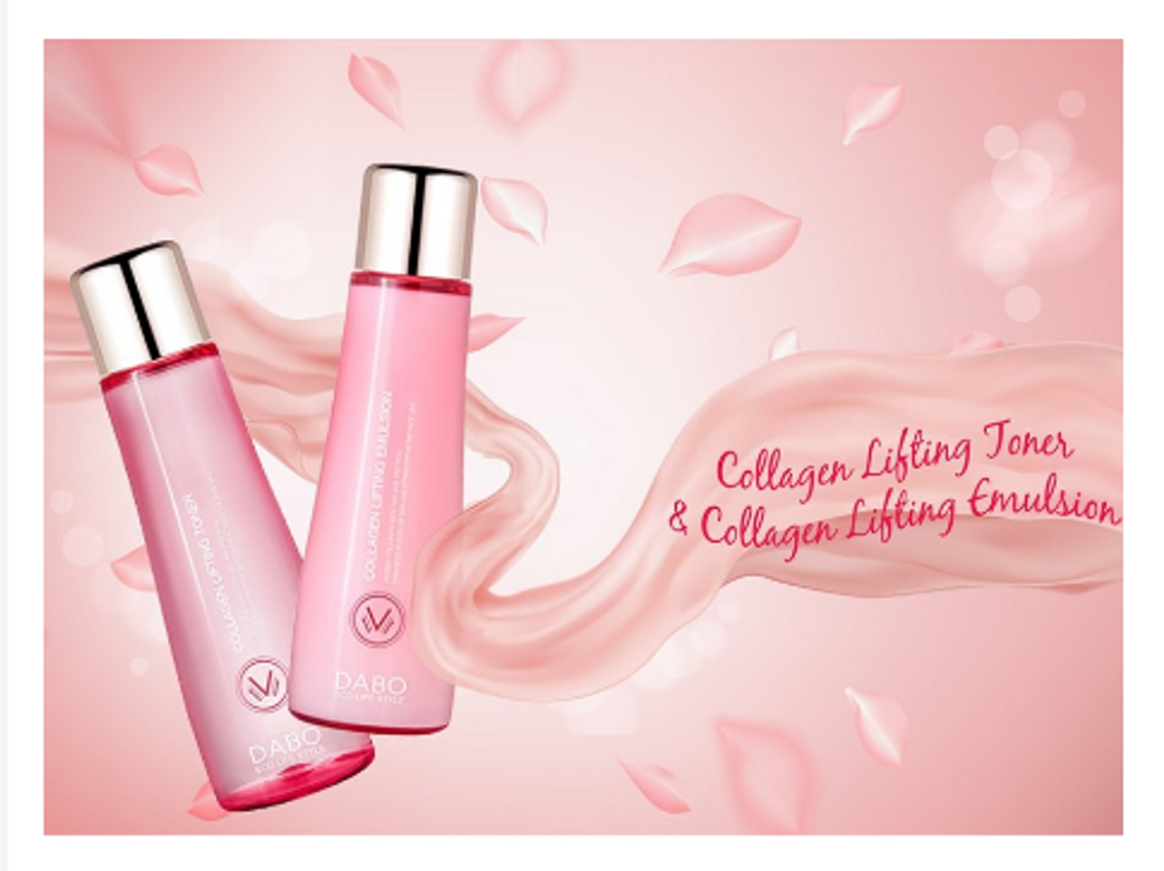 Nước hoa hồng nâng cơ - trắng da Dabo Collagen Lifting Toner 150ml 1