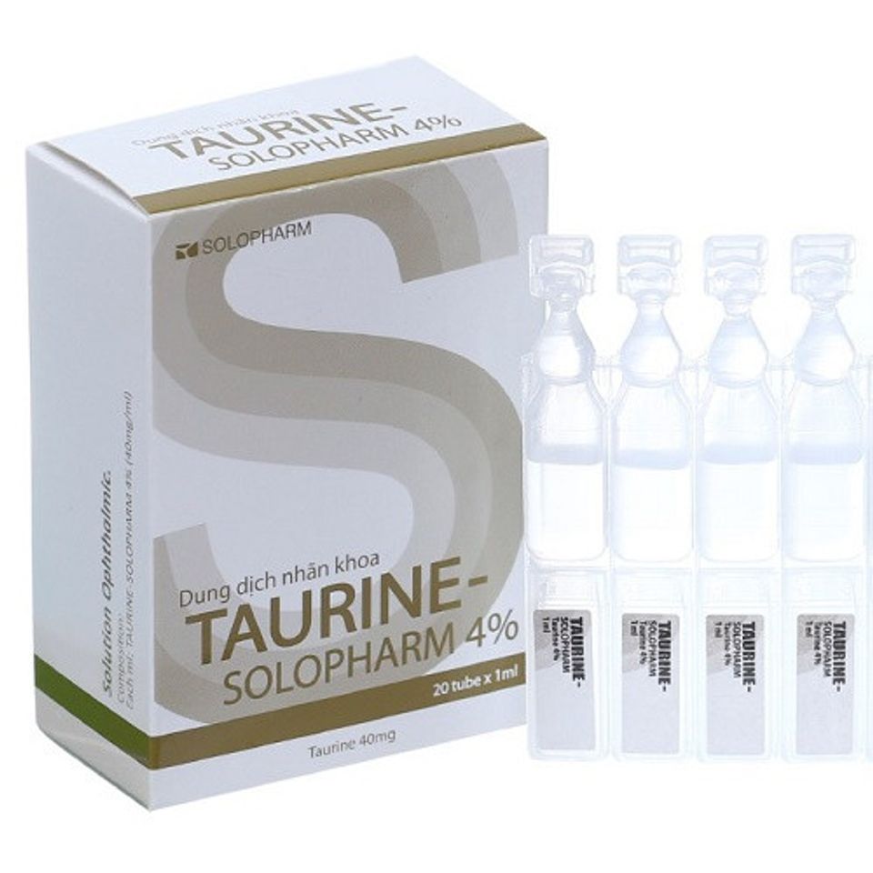 Dung dịch nhỏ mắt Taurine Solopharm hộp 20 ống 1