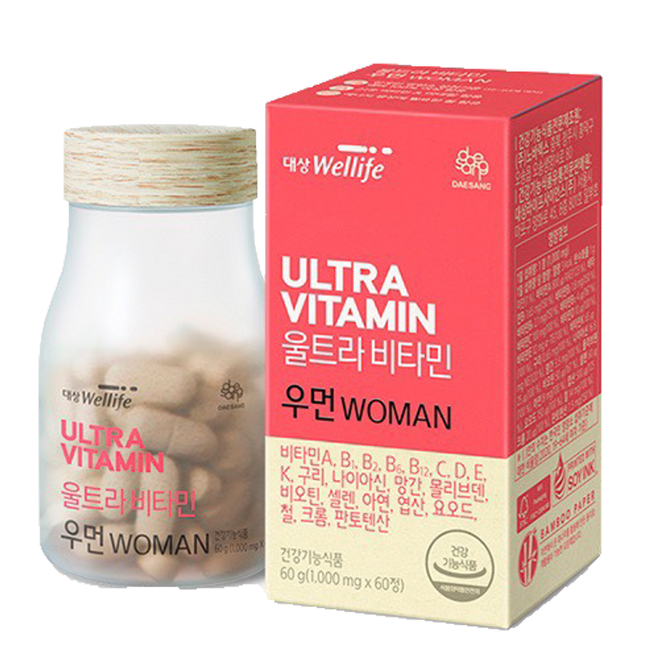 Vitamin và khoáng chất dành cho Nữ Wellife Hàn Quốc hộp 60 viên 1