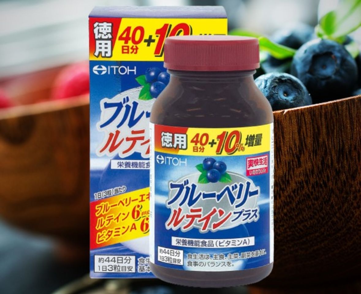 Viên Uống Hỗ trợ Bổ Mắt Việt Quất Blueberry Lutein Plus Itoh Nhật Bản 1