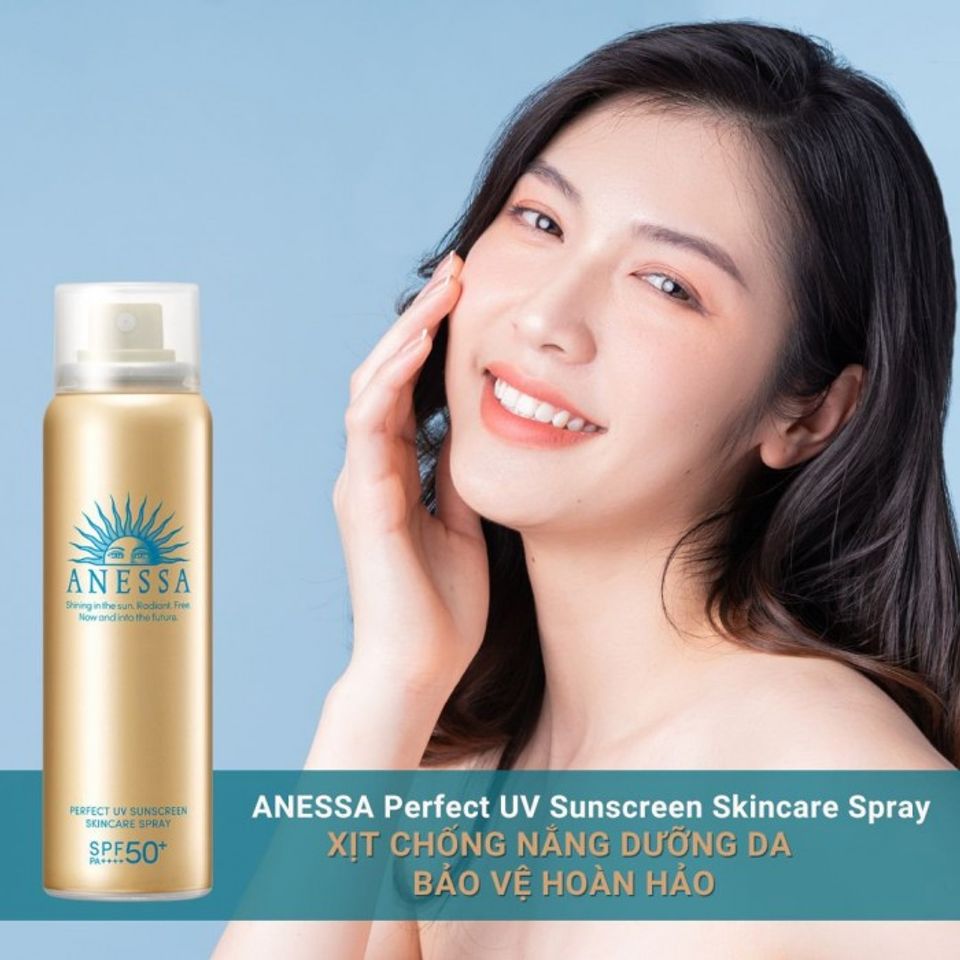 Xịt Chống Nắng Anessa Perfect UV Sunscreen Skincare Spray SPF50+ 1