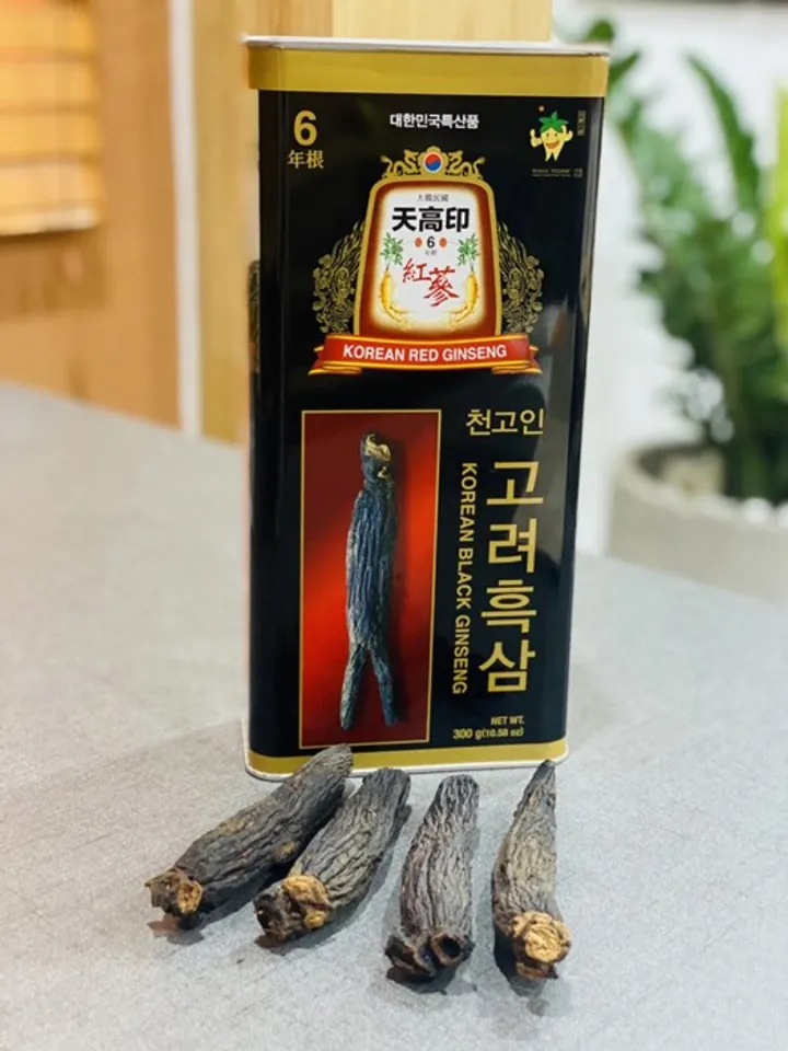 Genuine Korean King Dried Black Ginseng Box 300g 1