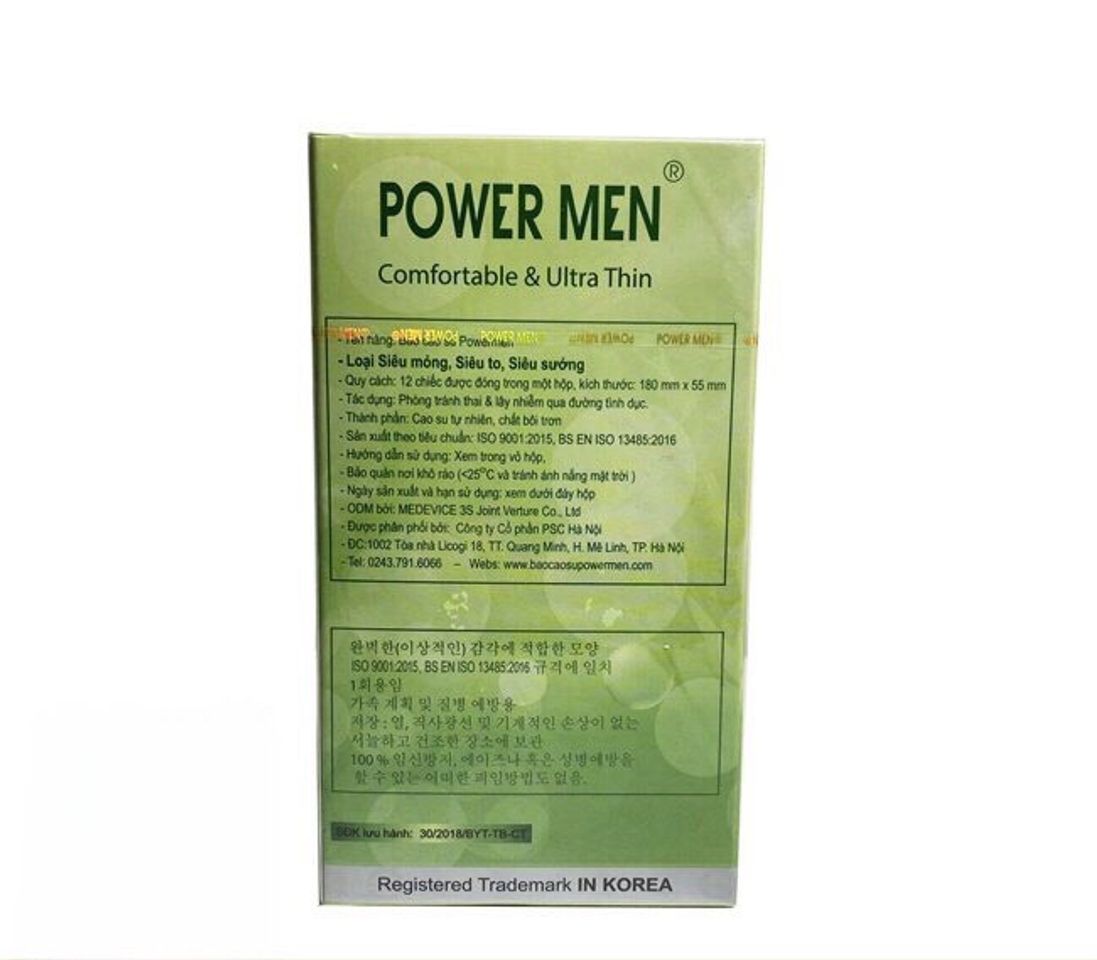 Bao Cao Su Size Lớn 55mm Siêu Mỏng Power Men Comfortable Ultrathin 3