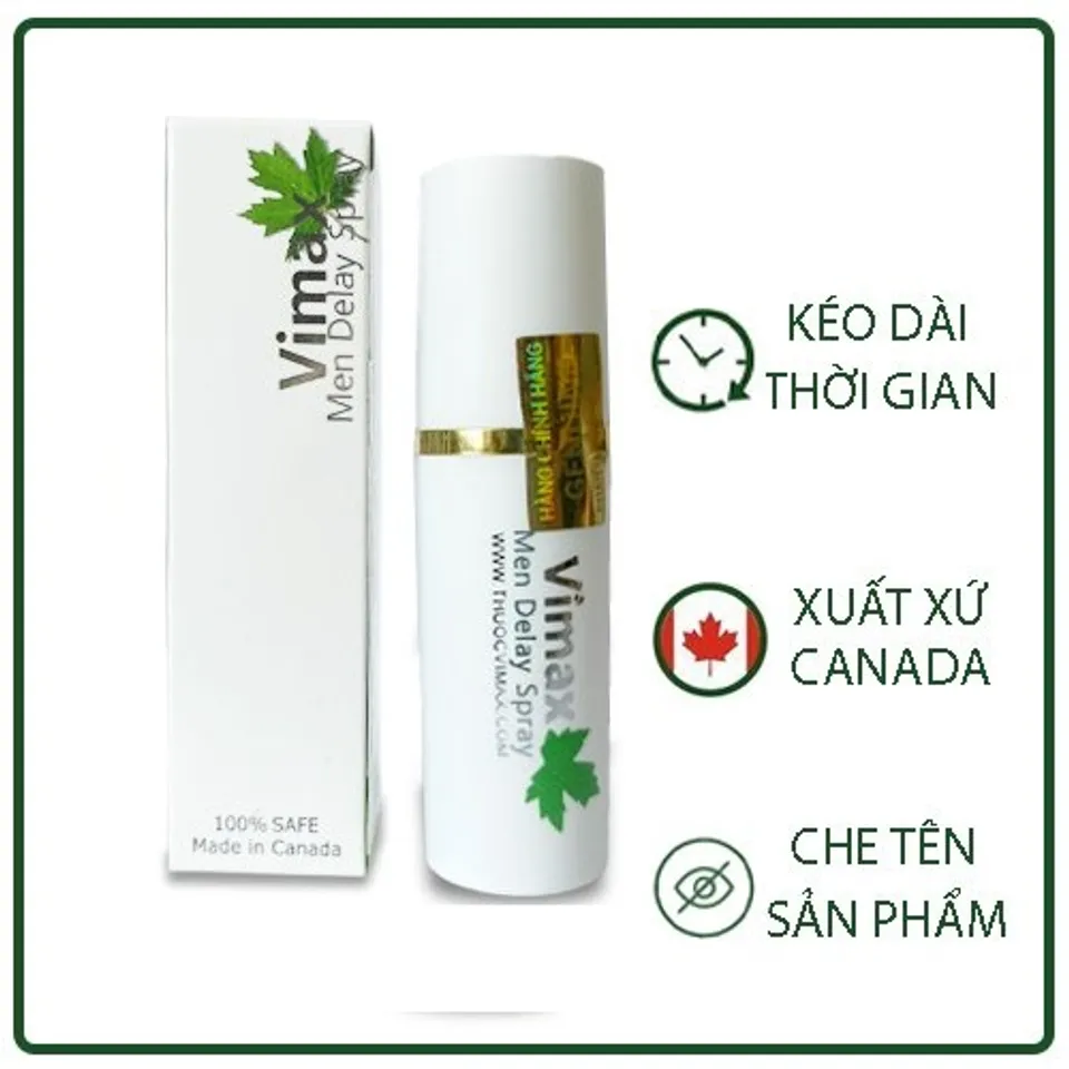 Chai Xịt Cho Nam Vimax Delay Spray Chính Hãng Canada 10ml 1