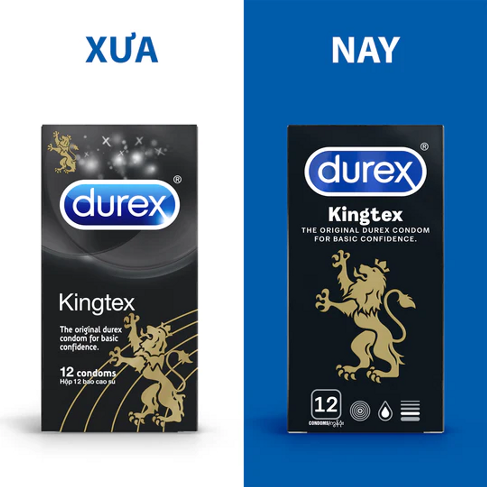 Bao Cao Su Siêu Mỏng Durex KingTex - Size 49mm 1