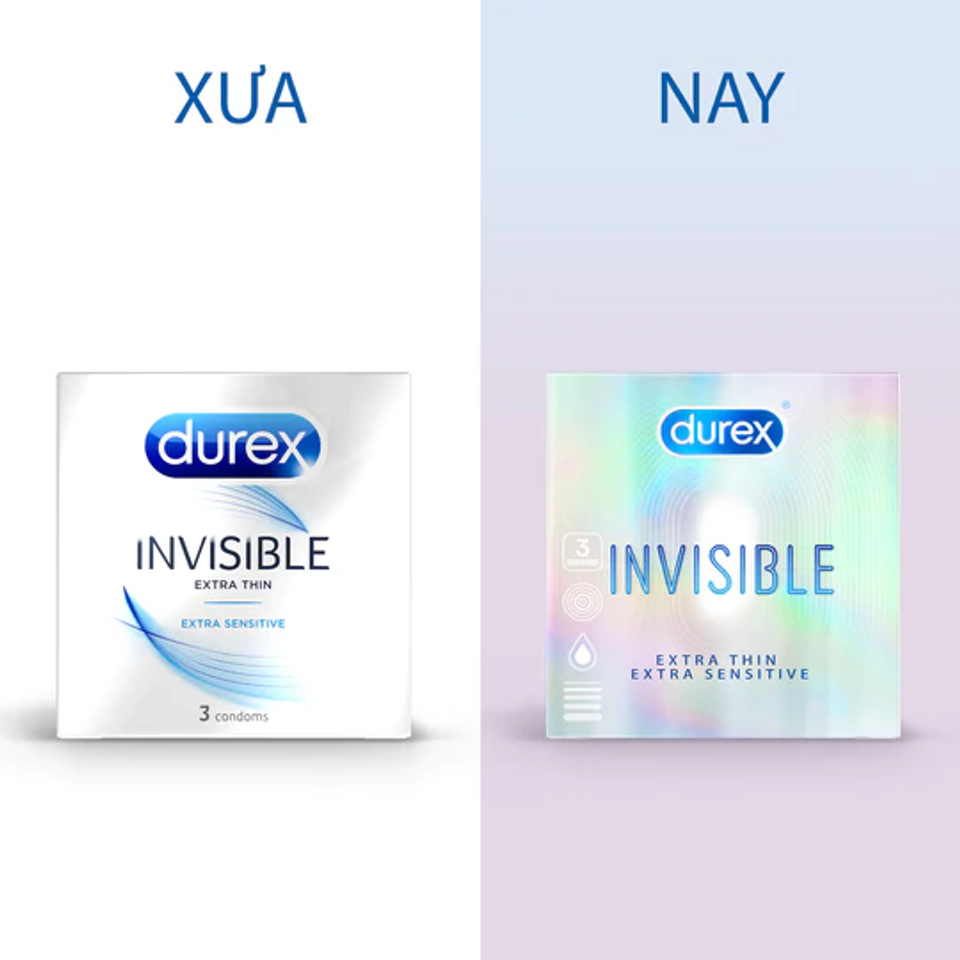 Bao Cao Su Siêu Mỏng Durex Invisible Extra Thin Extra Sensitive 1