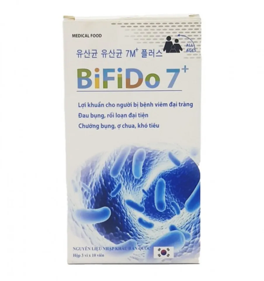 Men tiêu hóa BiFiDo 7+ - Bổ sung lợi khuẩn có lợi cho đường tiêu hóa 1