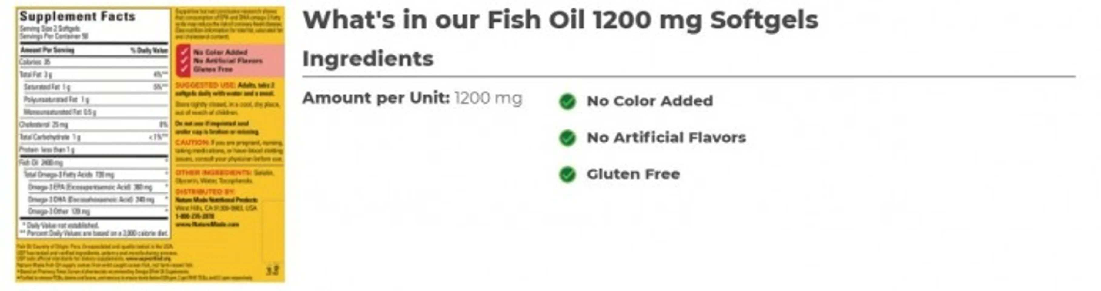 Dầu Cá Omega 3 Fish Oil 1200mg - Hộp 300 Viên, Mỹ [Chính Hãng] 4