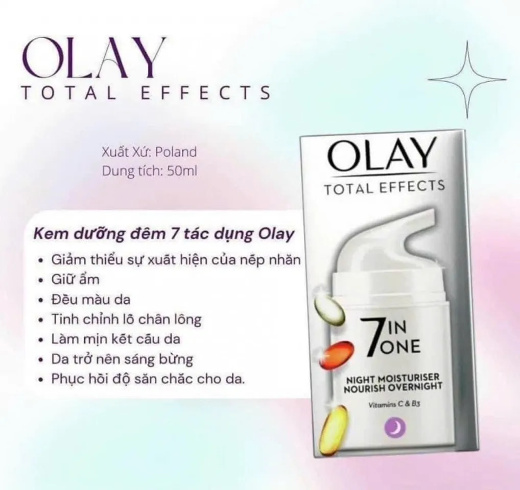 Olay Kem Dưỡng Olay Total Effects 7 in 1 UK Ngày - Đêm 50ml 4