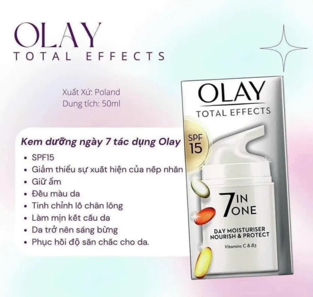 Olay Kem Dưỡng Olay Total Effects 7 in 1 UK Ngày - Đêm 50ml 3
