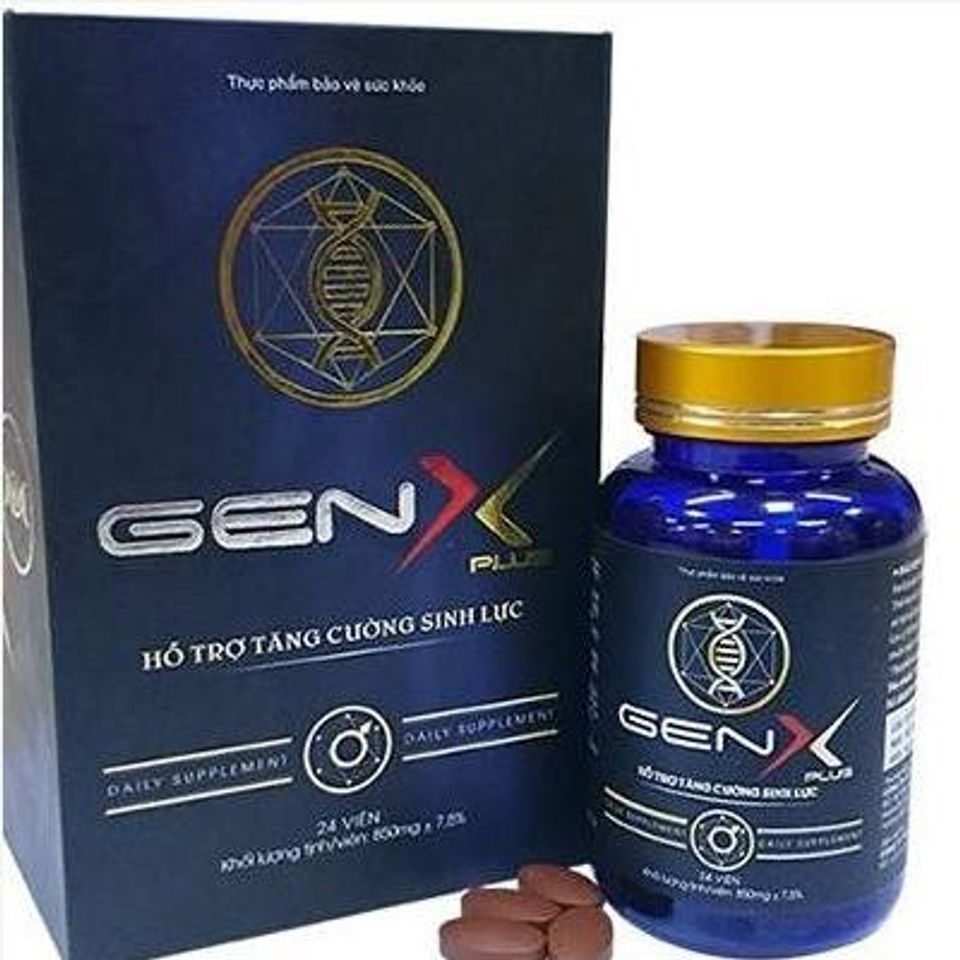 Gen X Plus viên uống hỗ trợ sức khoẻ nam giới Hộp 24 Viên 1