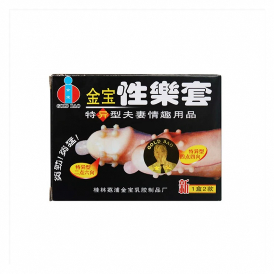 Bao Cao Su Hongkong Gold Gai V&agrave; Bi Lớn Hộp 2 C&aacute;i 1