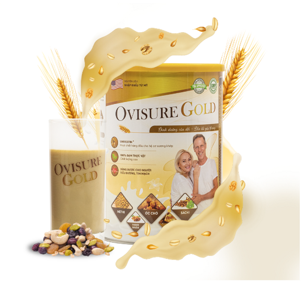 Sữa hạt Ovisure Gold - Hỗ trợ xương khớp 650g 1