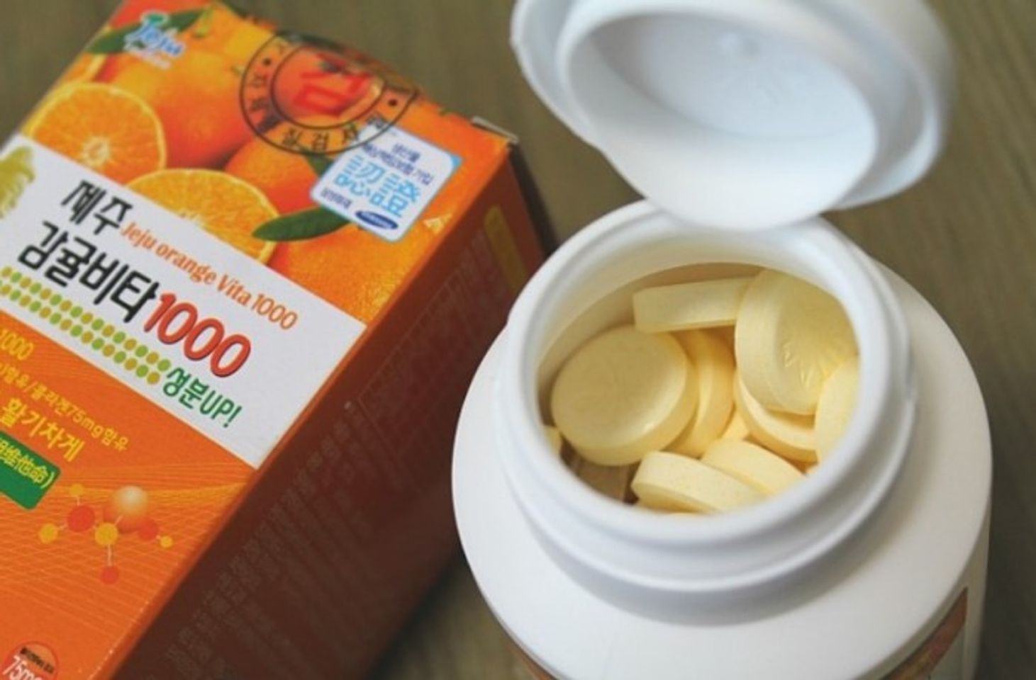 Viên Ngậm Bổ Sung Vitamin C JeJu Tangerine Vita 1000, 278 viên 2