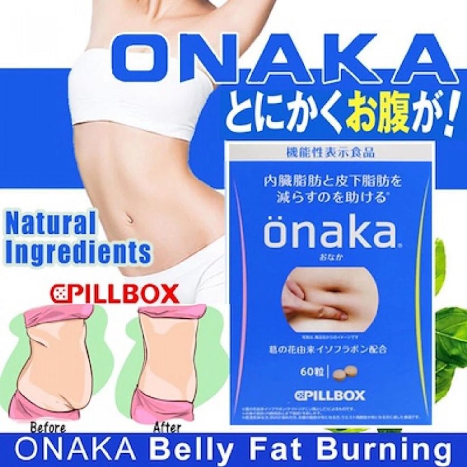 Viên Uống Hỗ Trợ Giảm Béo Bụng Onaka Pillbox Nhật Bản Hộp 60 viên 3