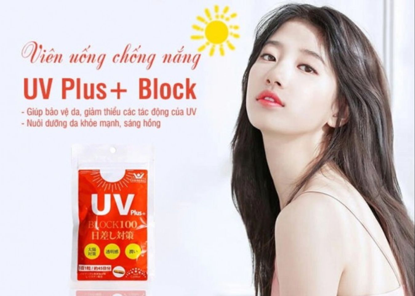 Viên uống chống nắng UV Plus+ Block 100 của Nhật gói 45 viên 1