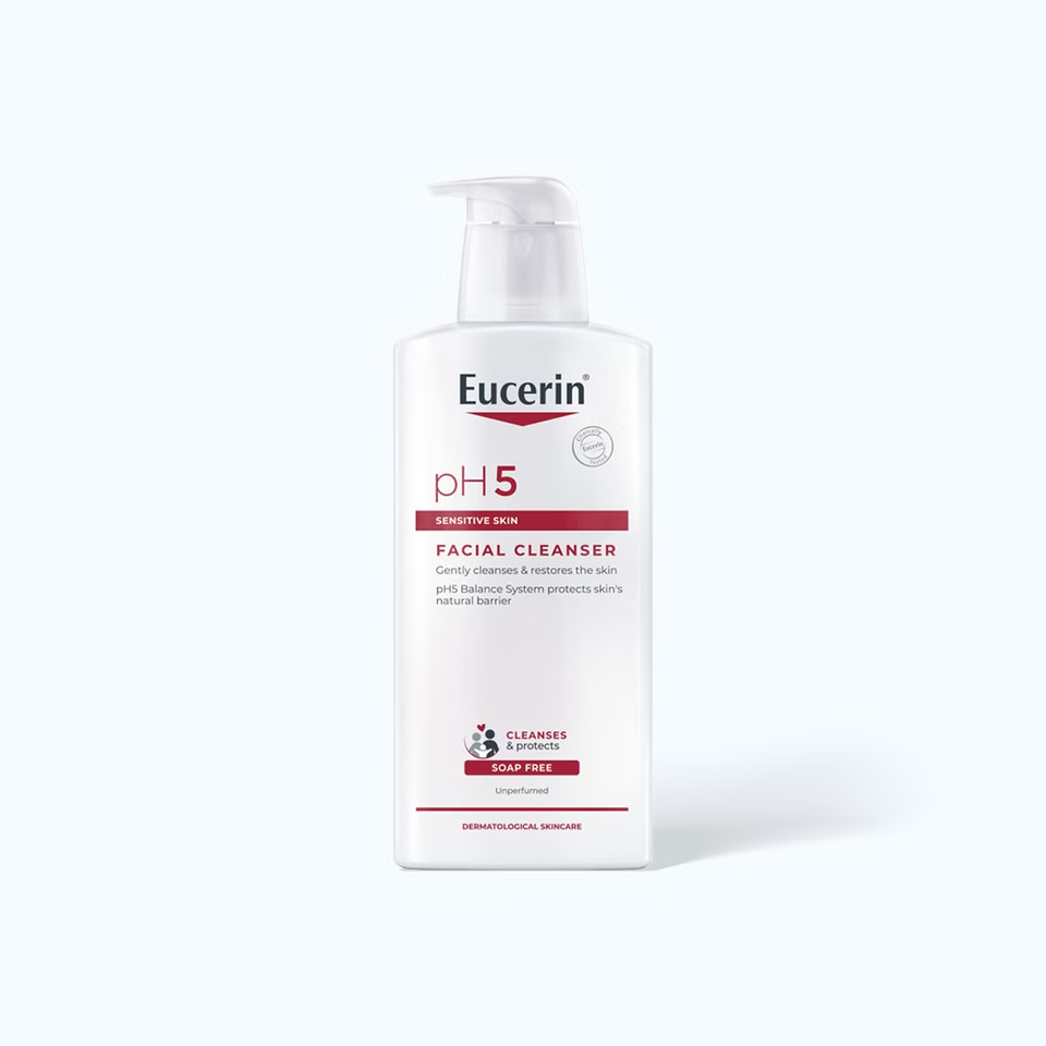 Sữa rửa mặt Eucerin Dịu Nhẹ Cho Da Nhạy Cảm