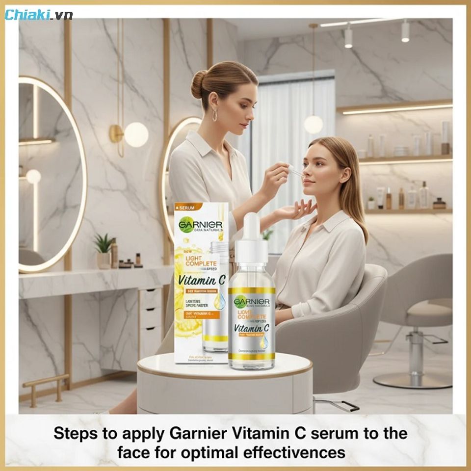Hướng dẫn d&ugrave;ng Serum Garnier đ&uacute;ng c&aacute;ch để đạt hiệu quả tối đa