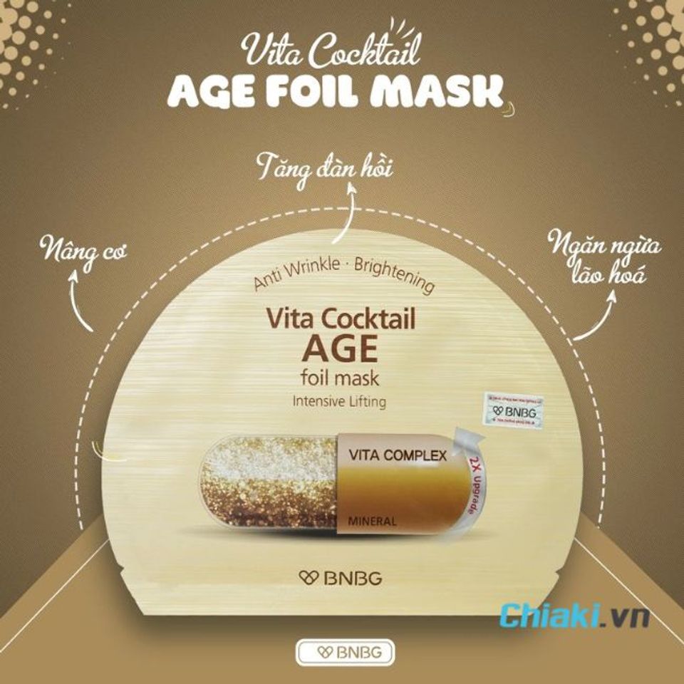 Mặt nạ BNBG Vita Cocktail Age Foil Mask&nbsp;