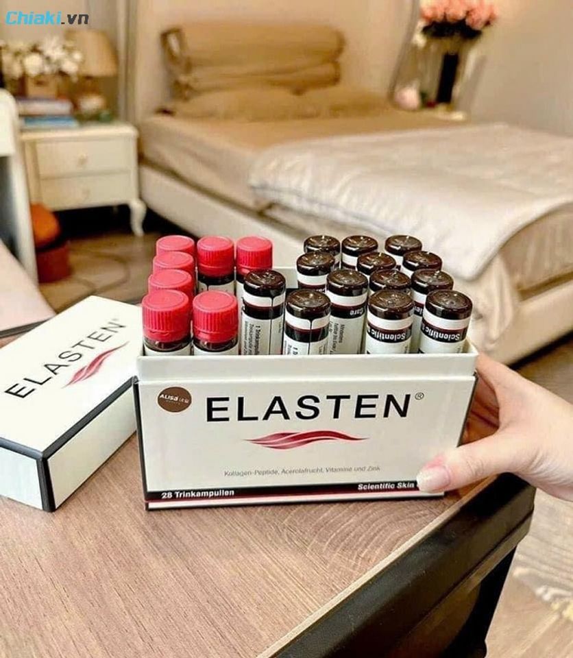 Uống Collagen Elasten của Đức trong hoặc ngay sau khi bạn kết th&uacute;c bữa ăn s&aacute;ng (c&ograve;n no)