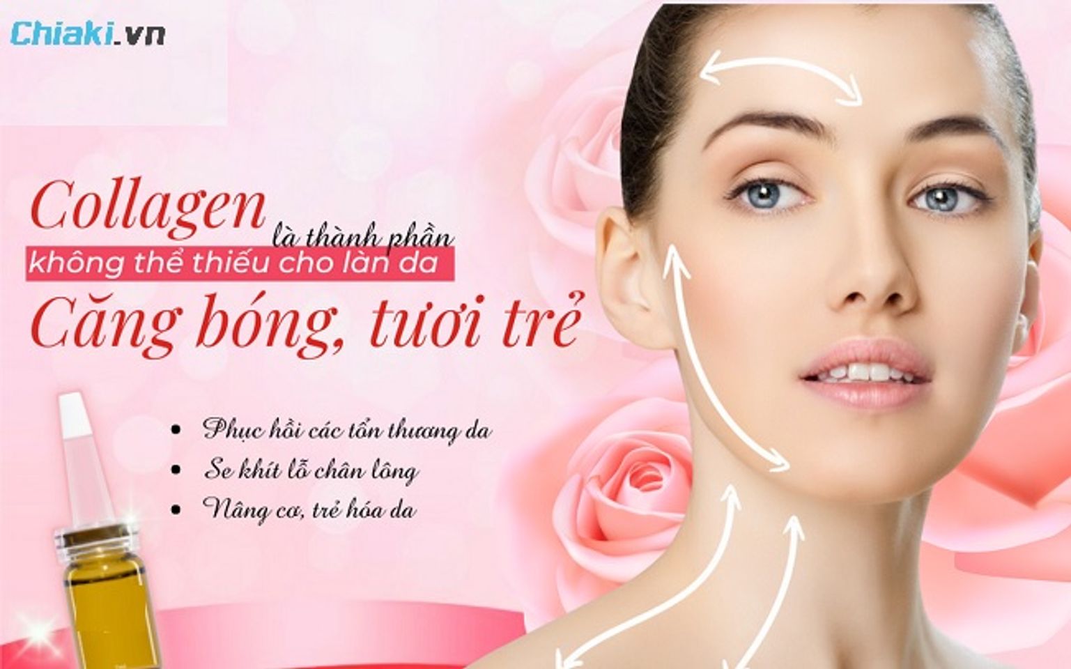 Muốn da săn chắc, đ&agrave;n hồi tốt v&agrave; chống l&atilde;o h&oacute;a n&ecirc;n chọn sản phẩm collagen