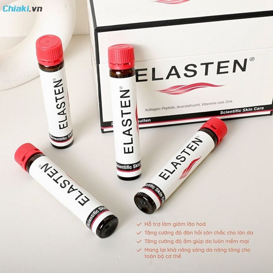 Nước uống Collagen Elasten Mỹ độc quyền Collagen Complex sử dụng collagen gốc b&ograve;