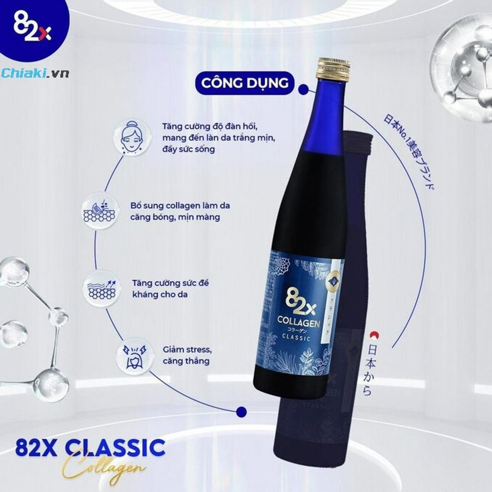 Collagen 82X Classic 120.000mg tăng khả năng chống l&atilde;o h&oacute;a, l&agrave;m đẹp da chuy&ecirc;n s&acirc;u