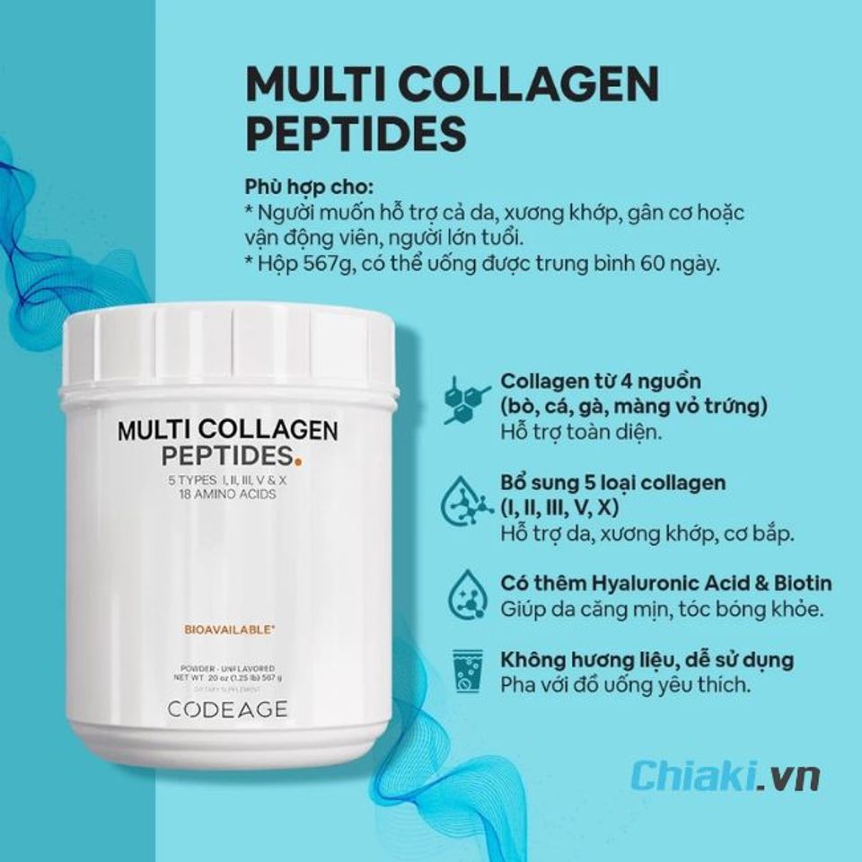 Collagen cho phụ nữ sau sinh Codeage
