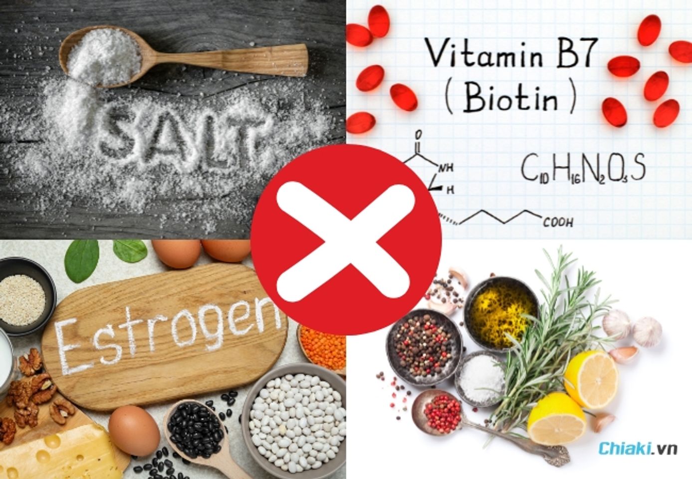 Collagen cho người tuyến gi&aacute;p cần tr&aacute;nh iot cao, Biotin, estrogen v&agrave; c&aacute;c thảo dược