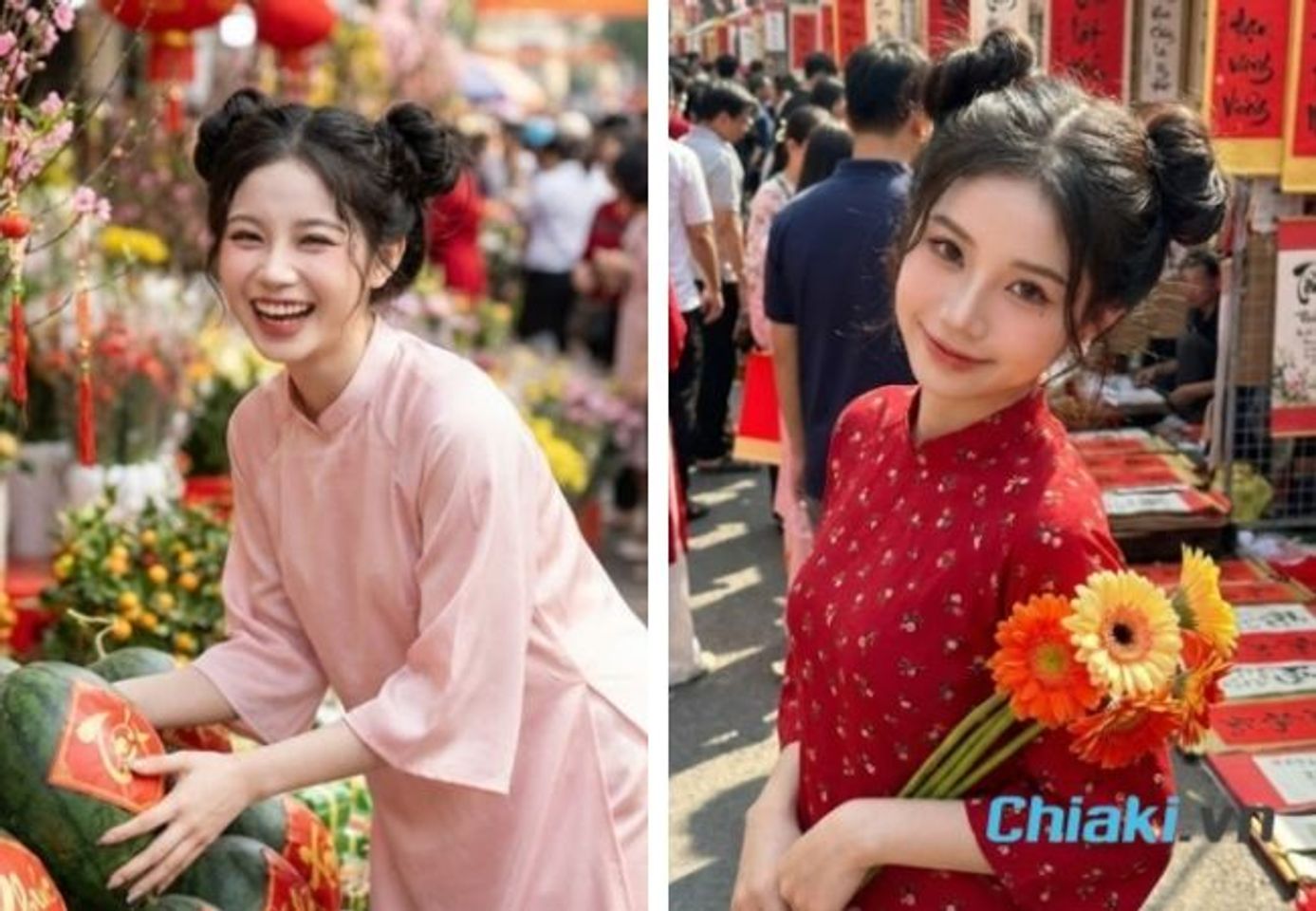 Kiểu t&oacute;c mặc &aacute;o d&agrave;i - T&oacute;c b&uacute;i Natra&nbsp;