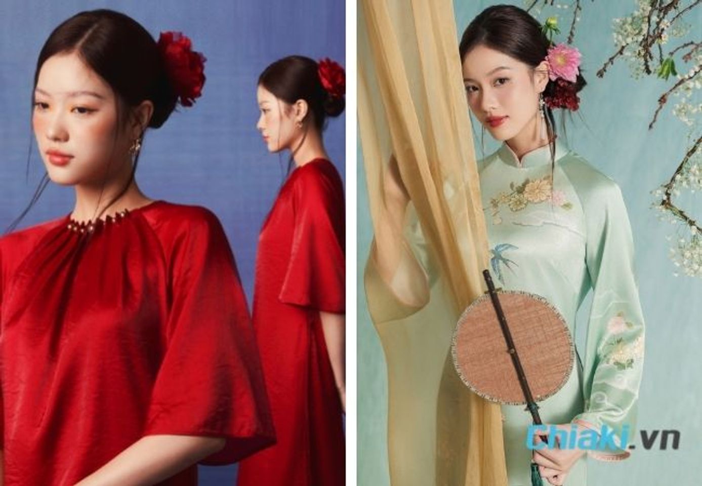 Kiểu t&oacute;c mặc &aacute;o d&agrave;i - T&oacute;c b&uacute;i lọn lơi