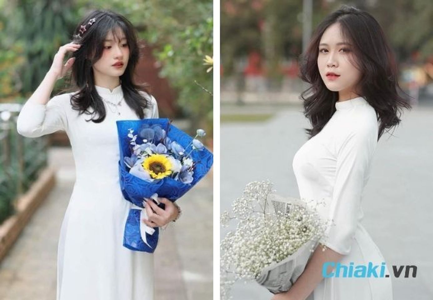 Kiểu t&oacute;c lỡ mặc &aacute;o d&agrave;i