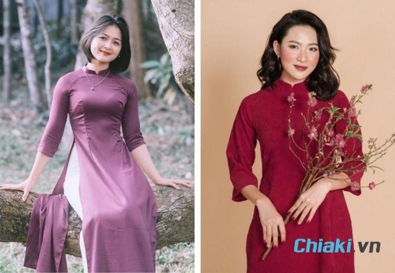 Kiểu t&oacute;c ngắn mặc &aacute;o d&agrave;i