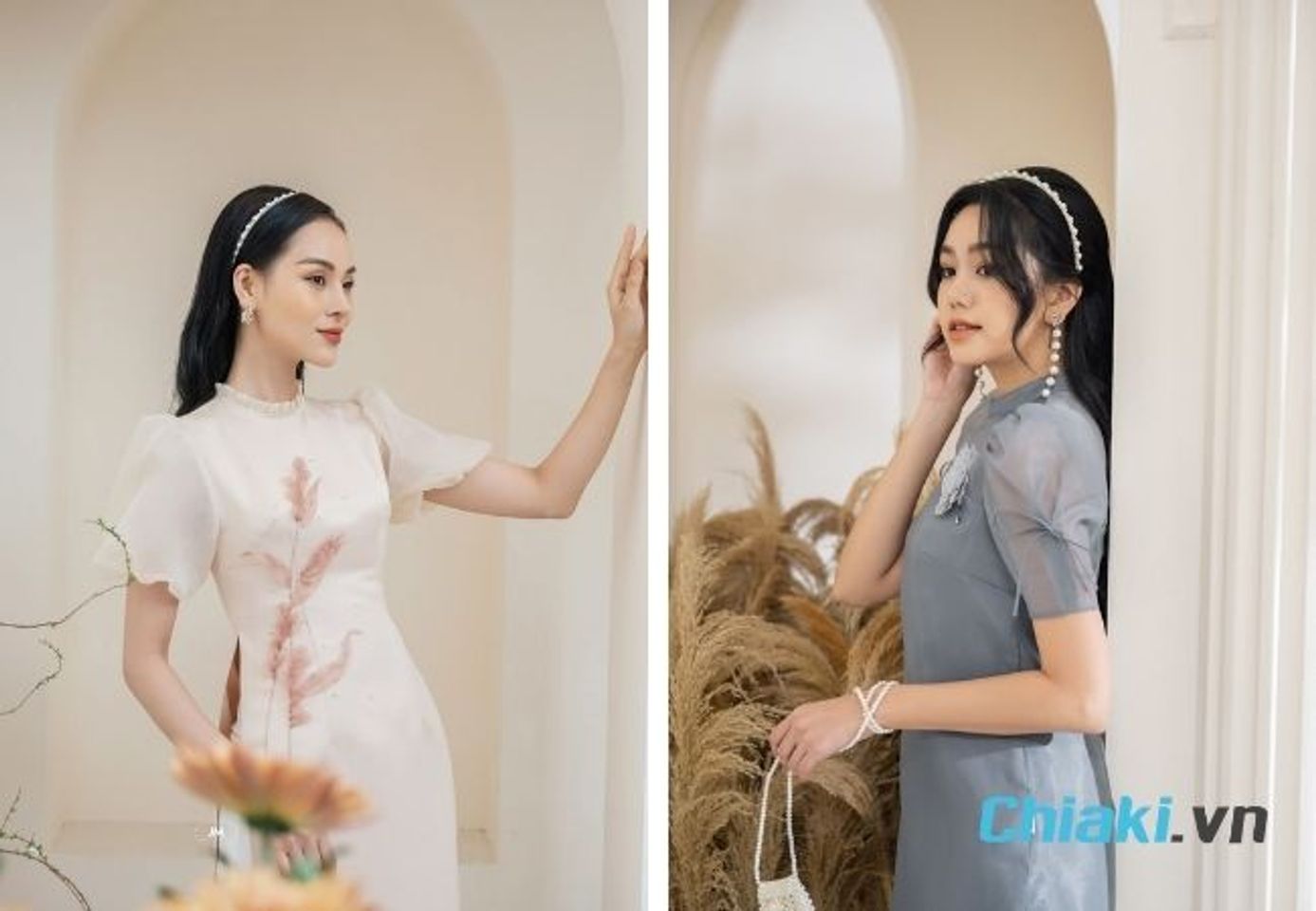 phụ kiện t&oacute;c mặc &aacute;o d&agrave;i - bờm ngọc trai